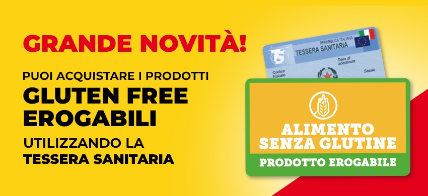 banner prodotti Gluten Free erogabili