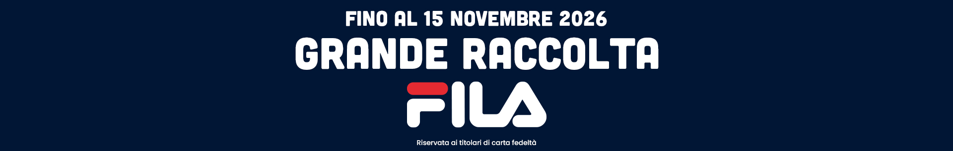 Banner raccolta Fila